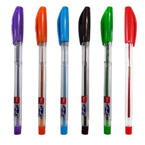 خودکار کیان رنگی Kian 1mm بسته ۶ عددی