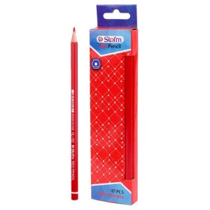 مداد قرمز استورم Storm Red Volcano HL-182 بسته ۱۲ عددی