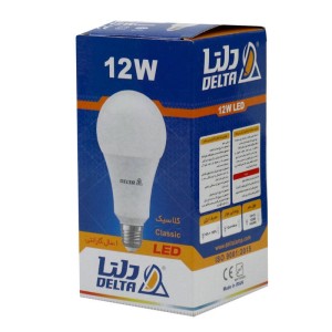 لامپ حبابی LED دلتا Delta Classic E27 12W