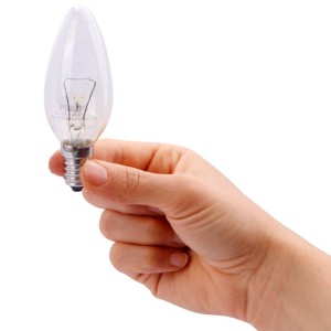لامپ شمعی شفاف فیلیپس Philips E14 60W