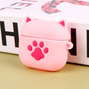 محافظ AirPods 3 سیلیکونی عروسکی پنجه صورتی