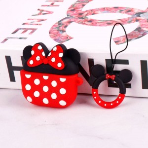 محافظ AirPods 3 سیلیکونی عروسکی میکی موس پاپیونی