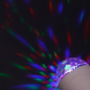 چراغ رقص نور گردان دیسکویی Dancing RGB LED کد ۱