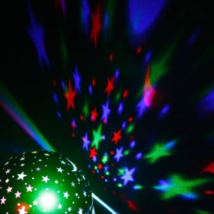 چراغ رقص نور گردان کهکشانی Dancing RGB LED کد ۲
