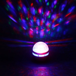 چراغ رقص نور شارژی طرح شفق LED Q6N Magic Ball + ریموت کنترل