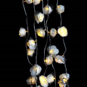 ریسه طرح گل فوم سفید آفتابی طول 9 متر