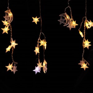 ریسه طرح ماه و ستاره برفکی طول 3٫7 متر