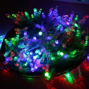 ریسه ۳۲۰ لامپ سوزنی رنگی ۲۵ متری