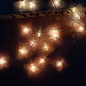 ریسه طرح پروانه باتری خور دوتایی آفتابی طول 2.5 متر