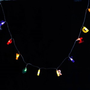 ریسه طرح Happy Birth Day باتری خور آفتابی طول 1.5 متر