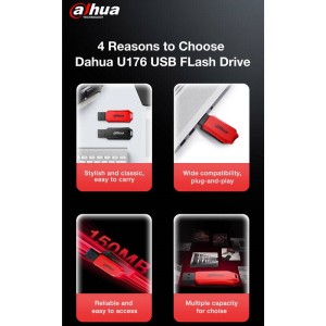 فلش ۳۲ گیگ داهوا Dahua U176 USB3.2