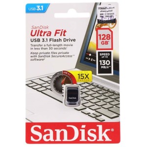 فلش ۱۲۸ گیگ سن دیسک Sandisk Ultra Fit USB3.1