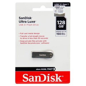 فلش ۱۲۸ گیگ سن دیسک Sandisk Ultra Luxe USB3.1