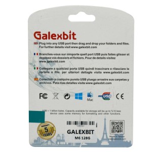 فلش ۱۲۸ گیگ گلکس بیت Galexbit Micro Metal Series M6 USB3.0