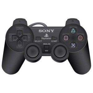 دسته بازی تکی شوکدار Sony PS2 مدل IC دار