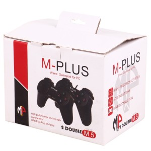 دسته بازی دوبل ساده سیمی M-Plus M5