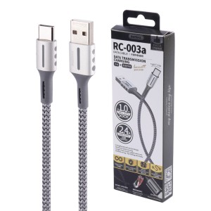 کابل تایپ سی فست شارژ Remax RC-003a 2.4A 1m