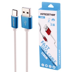 کابل تایپ سی فست شارژ KingStar K66C 2.1A 1.1m
