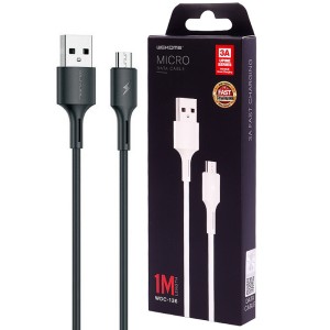 کابل میکرو یو اس بی فست شارژ Wekome Upine WDC-136 3A 1m