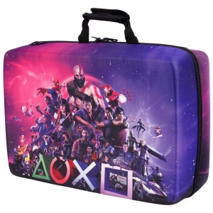 کیف کنسول بازی PS5 طرح Games زمینه بنفش