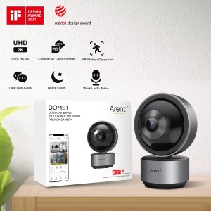 دوربین مداربسته هوشمند آرنتی Arenti Dome1 Ultra HD 3MP/2K Indoor Pan Tilt Zoom Privacy Camera