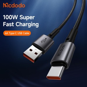 کابل تایپ سی فست شارژ Mcdodo CA-3591 6A QC4.0 100W 1.8m