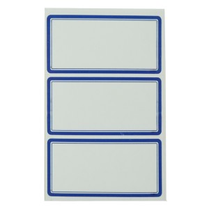 برچسب دور آبی ۸۳*۴۰ میلی متر بسته ۱۵۰ عددی