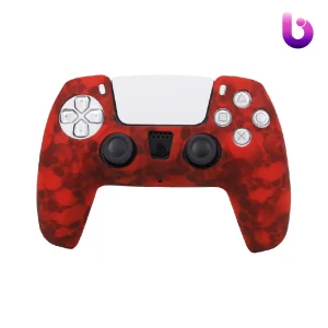 روکش دسته بازی PS5 طرح اسکلت زمینه قرمز