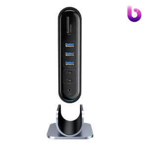 هاب 16 پورت باسئوس Baseus مدل Working Station Multifunctional Type-C CAHUB-BG0G