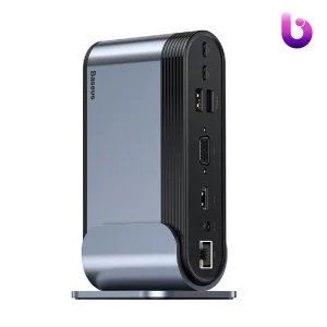 هاب 16 پورت باسئوس Baseus مدل Working Station Multifunctional Type-C CAHUB-BG0G