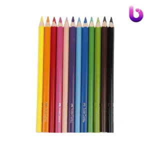 مداد رنگی 12 رنگ فابر کاستل Faber-Castell Jumbo 116501