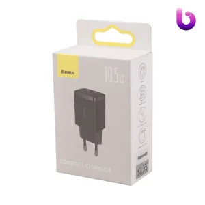 شارژر دیواری فست شارژ Baseus مدل Compact Charger CCXJ010202 2Port 2.1A 10.5W