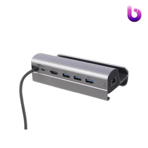 هاب Ifortech HC-86 Type-C To USB 3.0/HDMI/LAN/Type-C PD نوان 60W