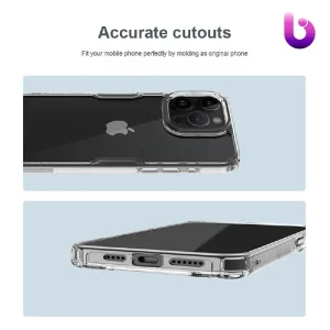 قاب شفاف Apple iPhone 15 Pro Max نیلکین مدل Nature TPU Pro Case
