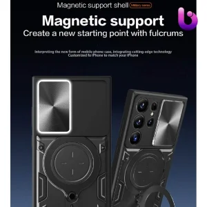 قاب ضد ضربه گوشی Samsung Galaxy S21 Ultra مدل Magnetic Support Case