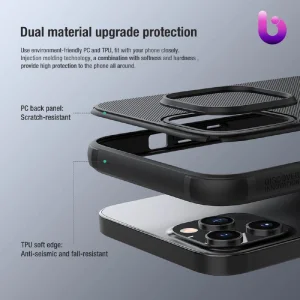 قاب گوشی آیفون Apple iPhone 15 نیلکین Nillkin مدل Frosted Shield Pro