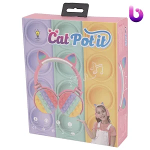 هدفون بلوتوثی رم خور Cat Pop It CT-950