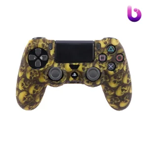 روکش دسته بازی PS4 طرح اسکلت زمینه زرد