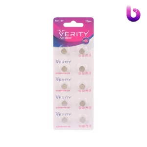 باتری سکه ای Verity Alkaline AG3 بسته ۱۰ عددی