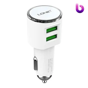 شارژر فندکی Ldnio DL-C29 3.4A 17W + کابل تایپ سی