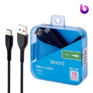 کابل تایپ سی فست شارژ Beyond BUC-401 2.1A 1m