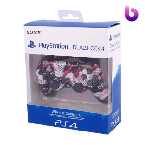 دسته بی سیم SONY PlayStation 4 DualShock 4 High Copy طرح Style Cool مشکی سفید قرمز