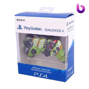 دسته بی سیم SONY PlayStation 4 DualShock 4 High Copy طرح Champion سبز فسفری
