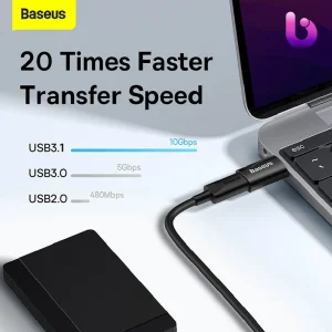 تبدیل Baseus Ingenuity Series ZJJQ0001 Type-C to USB3.1 OTG