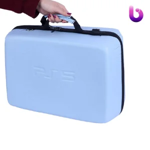 کیف کنسول بازی PS5 چرمی آبی روشن
