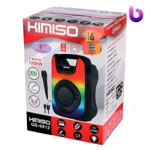 اسپیکر بلوتوثی رم و فلش خور Kimiso QS-6812 + میکروفون و ریموت کنترل