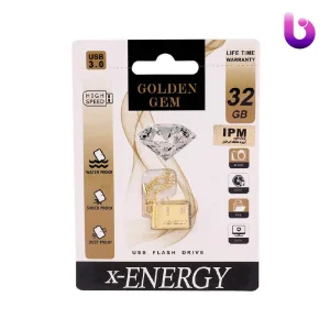 فلش 32 گیگ ایکس انرژی X-Energy Golden Gem USB3.0