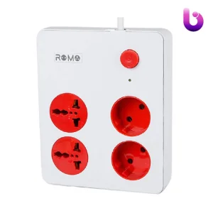 چند راهی 4 خانه برق رومو Multi-S با کابل 1.5 متری