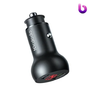 شارژر فندکی مک دودو Mcdodo CC-7030 PD QC Type C USB Car Charger نمایشگر دیجیتال توان 45 وات