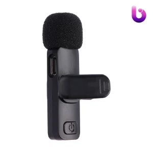 میکروفون یقه ای بی سیم K9 Dual + تبدیل Type-C to Lightning